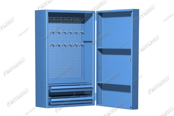 Шкаф настенный, инструментальный с выдвижным ящиком Ferrum 03.001-5015