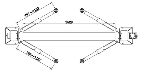 Подъемник двухстоечный электрогидравлический FLYING T-4A